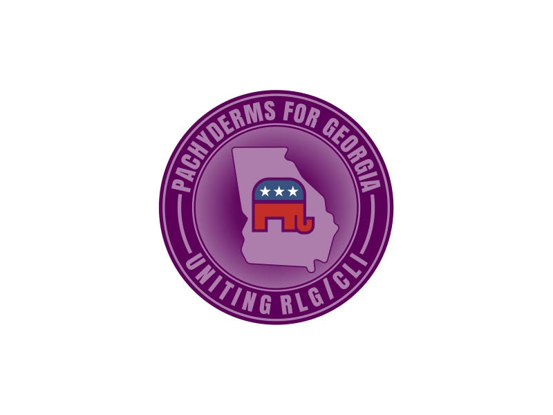 Pachyderms for Georgia , Uniting RLG/CLI logo design by nusa