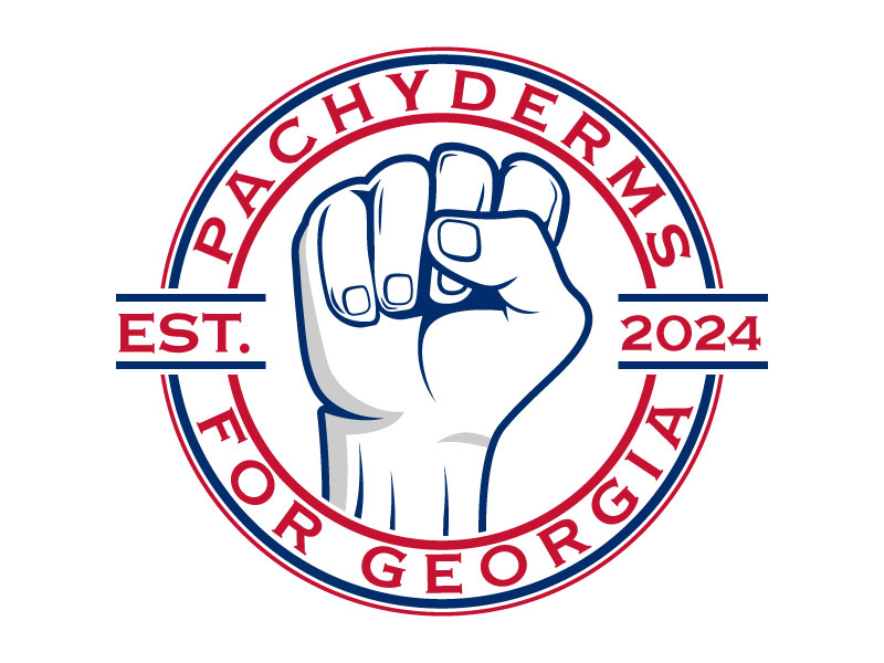 Pachyderms for Georgia , Uniting RLG/CLI logo design by Gilate