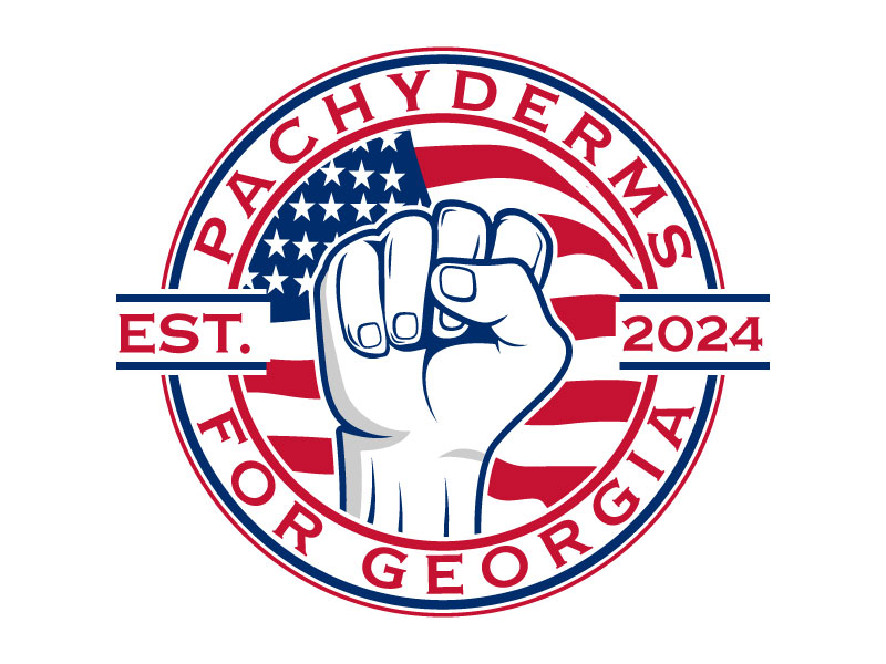 Pachyderms for Georgia , Uniting RLG/CLI logo design by Gilate