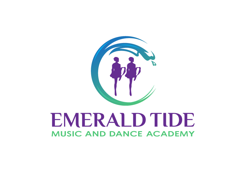 Emerald Tide Music and Dance Academy logo design by Euto