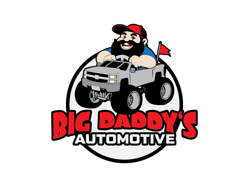 big daddy’s automotive logo design by paulwaterfall