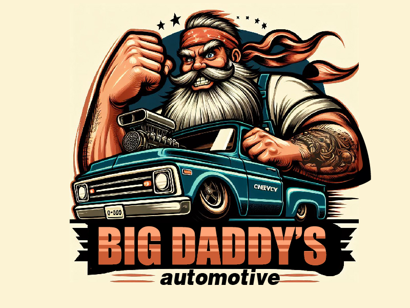 big daddy’s automotive logo design by Xeon