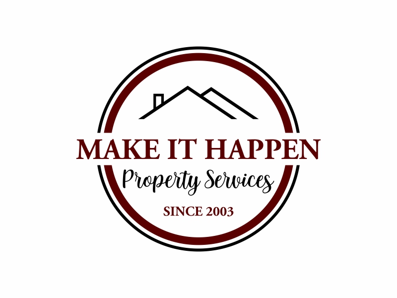 Make it Happen Property Services, LLC logo design by Kruger