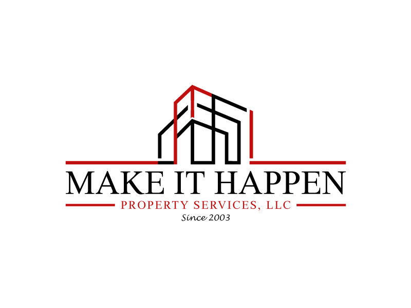 Make it Happen Property Services, LLC logo design by Euto