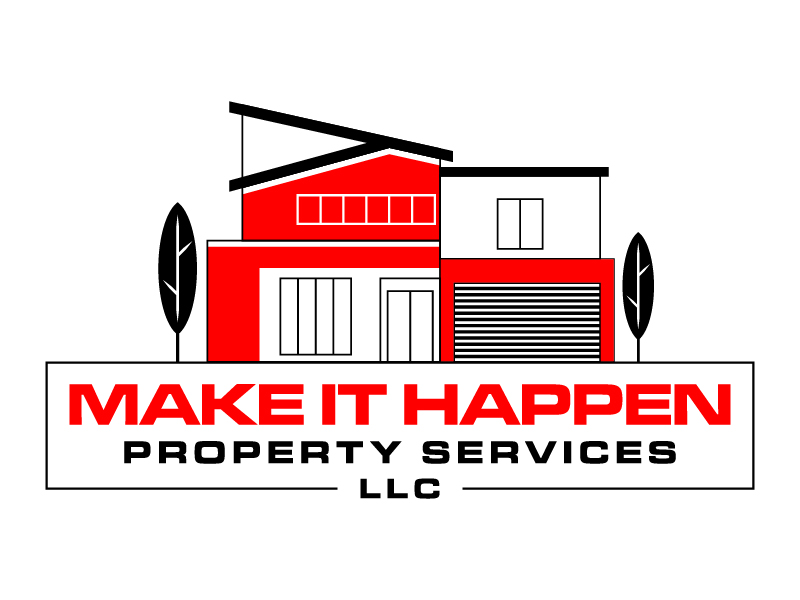 Make it Happen Property Services, LLC logo design by mewlana