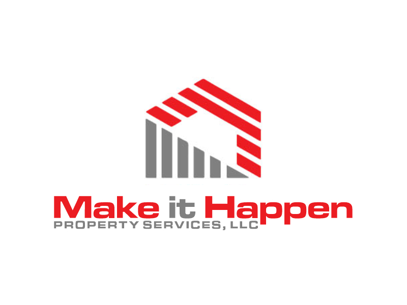 Make it Happen Property Services, LLC logo design by Gwerth