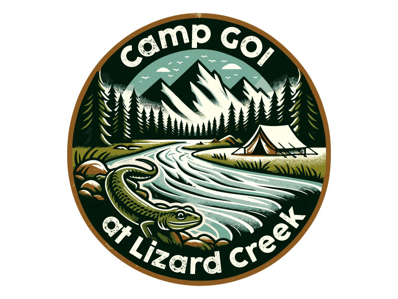 Camp GOI at Lizard Creek logo design by Ebad uddin