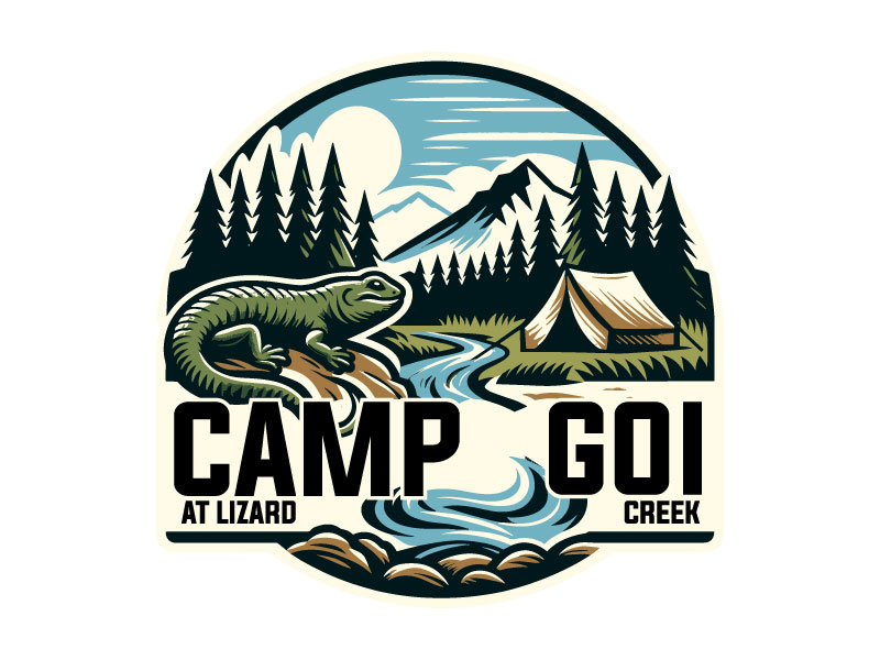 Camp GOI at Lizard Creek logo design by Ebad uddin