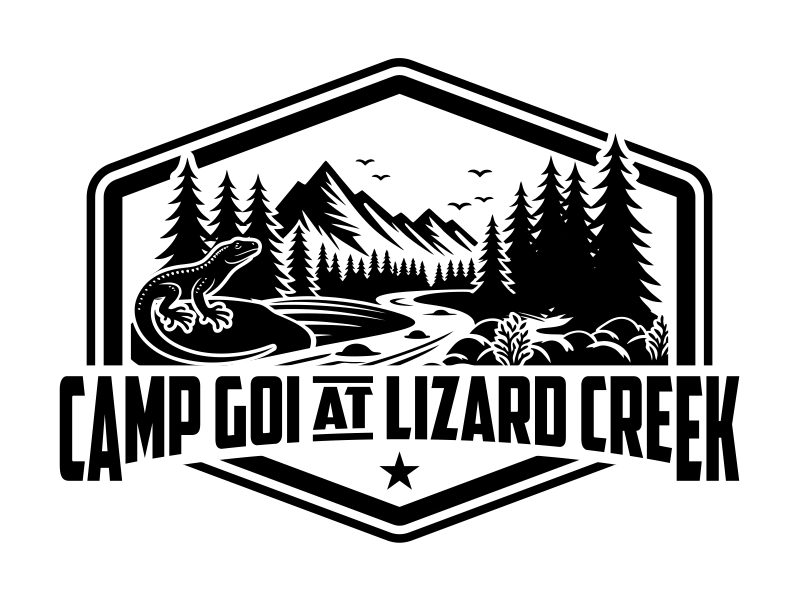 Camp GOI at Lizard Creek logo design by cintoko