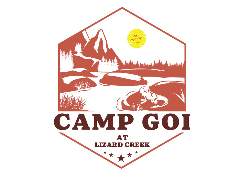 Camp GOI at Lizard Creek logo design by Bright Ritchil