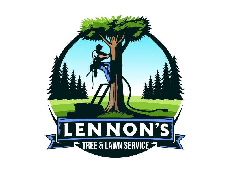 Lennon's Tree & Lawn Service logo design by cintoko