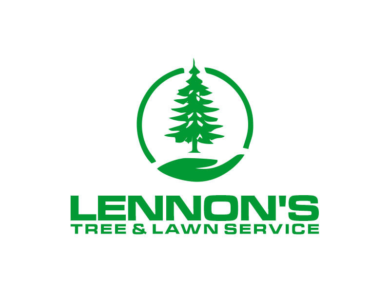 Lennon's Tree & Lawn Service logo design by Gwerth