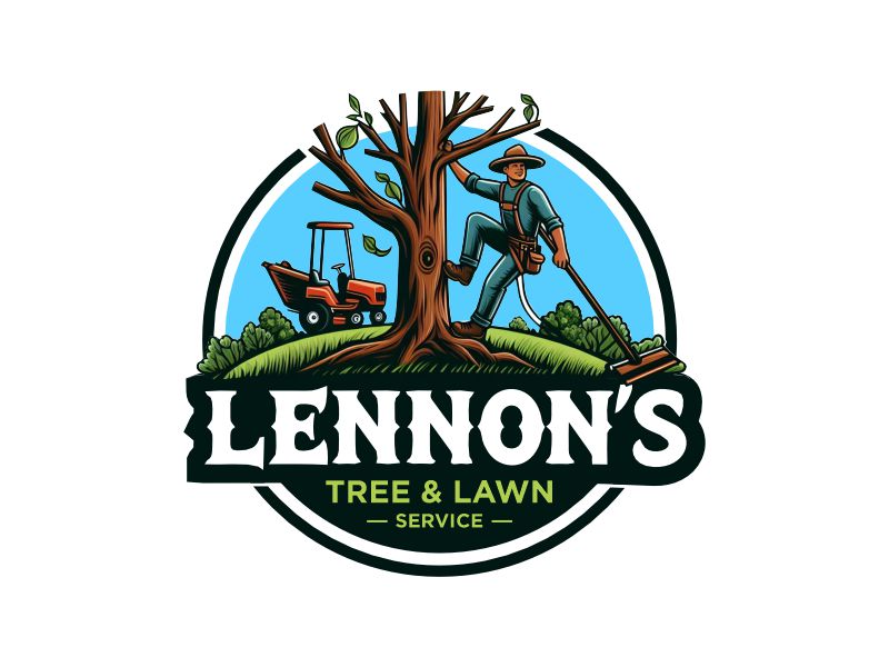 Lennon's Tree & Lawn Service logo design by fastIokay