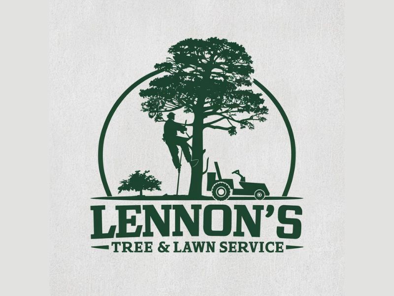 Lennon's Tree & Lawn Service logo design by iffikhan
