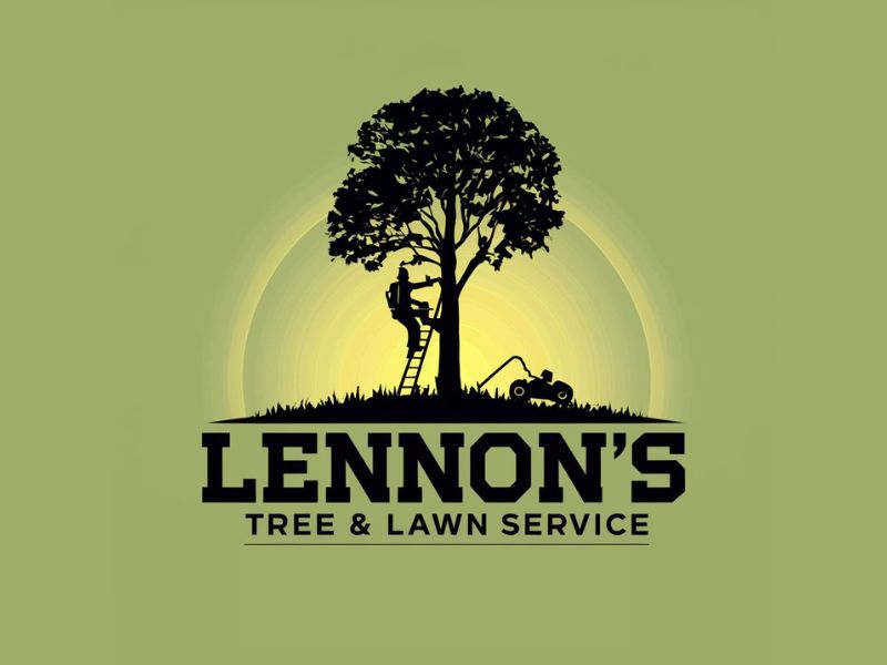 Lennon's Tree & Lawn Service logo design by iffikhan