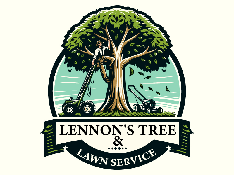 Lennon's Tree & Lawn Service logo design by Ebad uddin