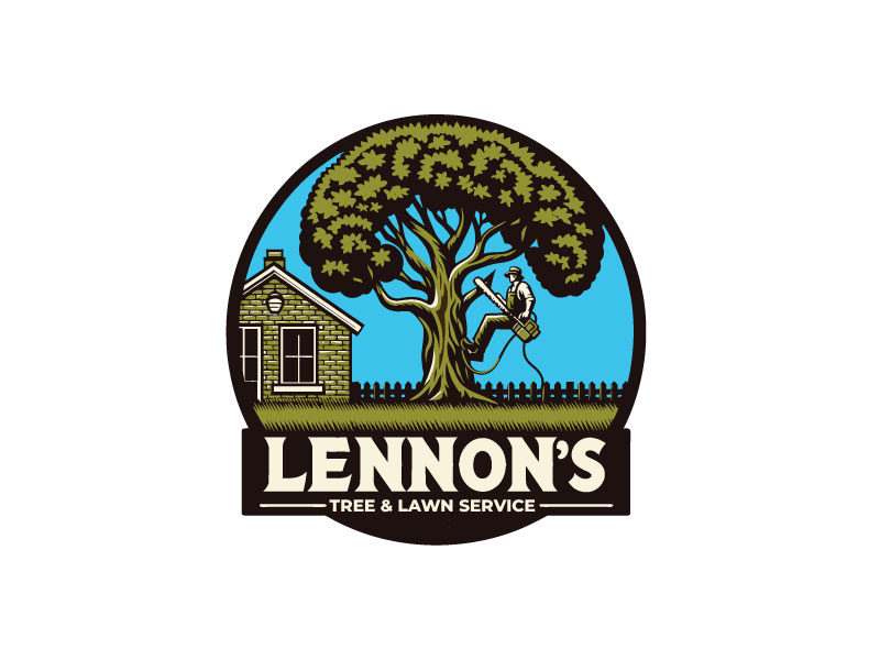 Lennon's Tree & Lawn Service logo design by riezra