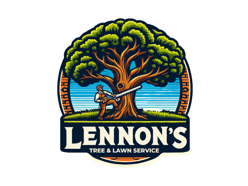 Lennon's Tree & Lawn Service logo design by riezra