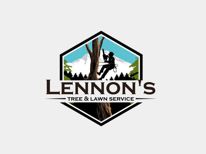 Lennon's Tree & Lawn Service logo design by kanal