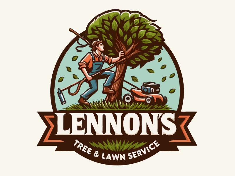 Lennon's Tree & Lawn Service logo design by Sofia Shakir