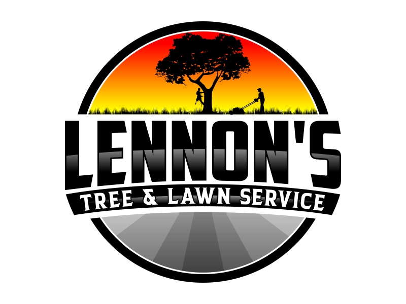 Lennon's Tree & Lawn Service logo design by qqdesigns