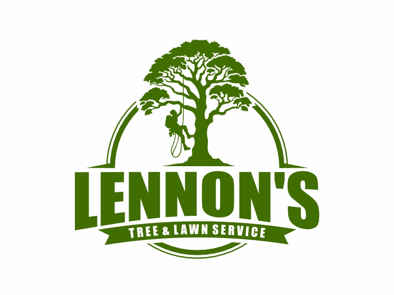 Lennon's Tree & Lawn Service logo design by Girly