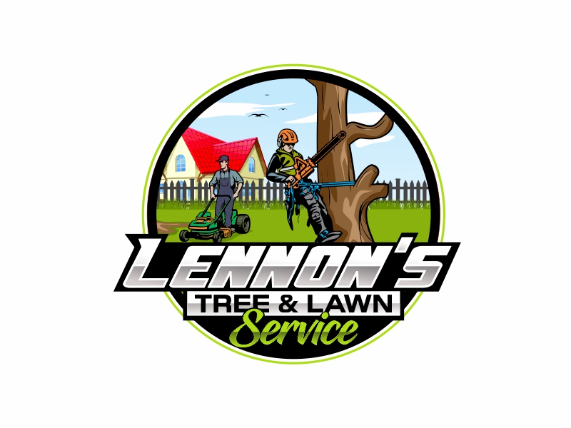 Lennon's Tree & Lawn Service logo design by laras fafa