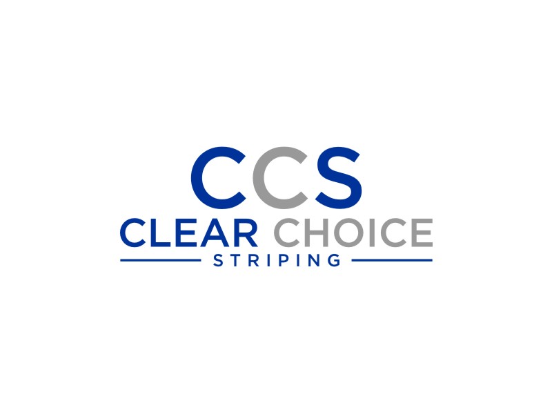 Clear Choice Striping logo design by Artomoro