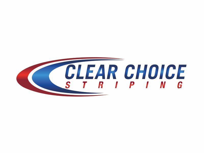 Clear Choice Striping logo design by Greenlight