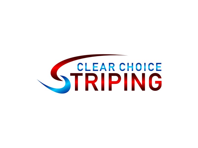 Clear Choice Striping logo design by Artomoro