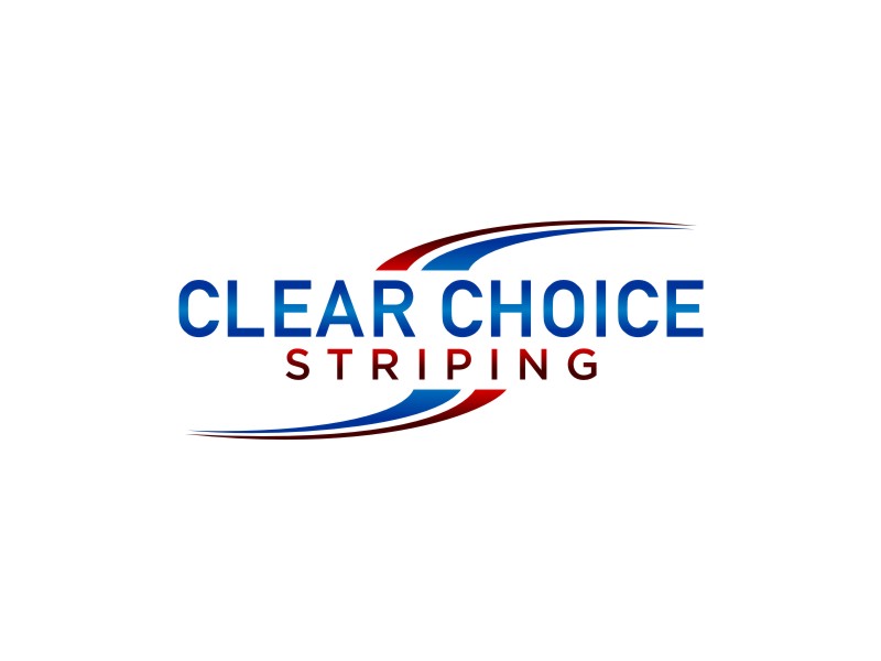 Clear Choice Striping logo design by Artomoro