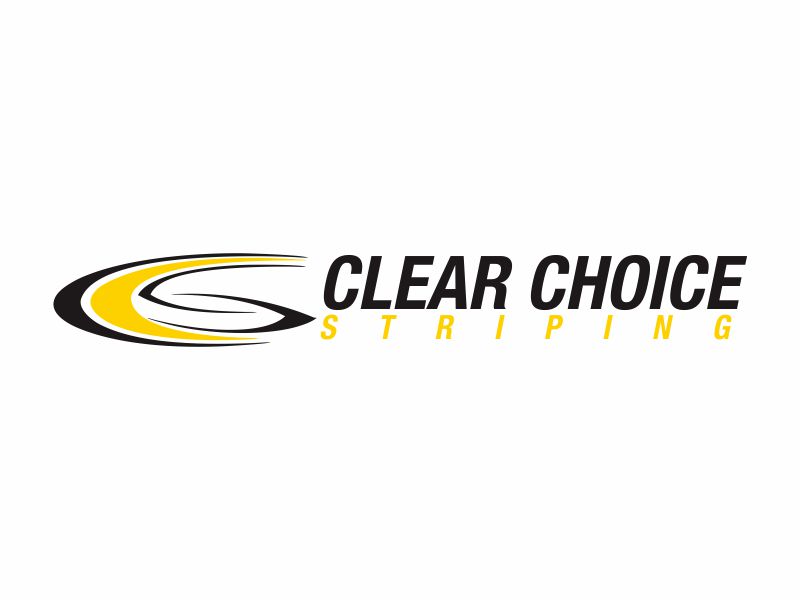 Clear Choice Striping logo design by Greenlight