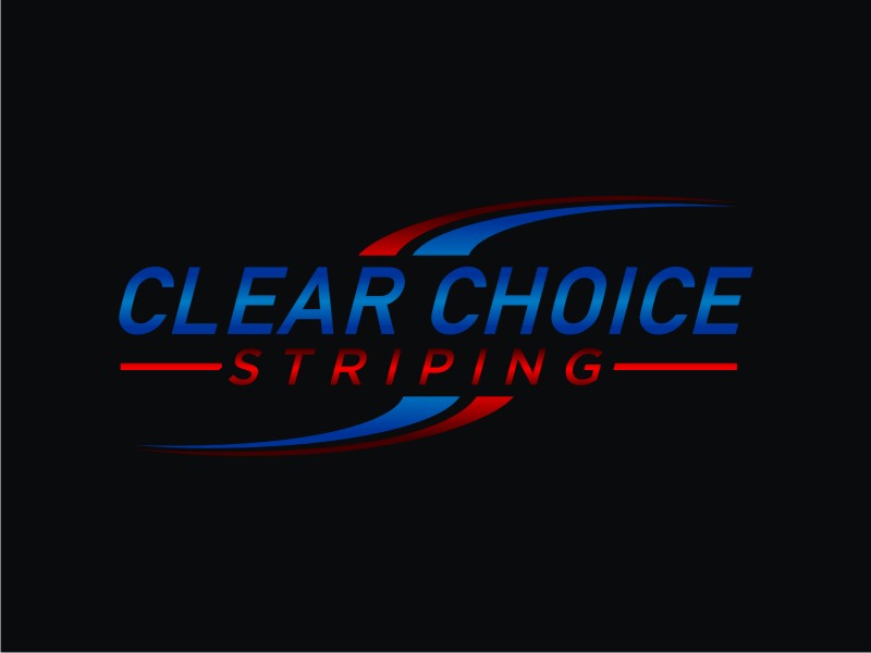 Clear Choice Striping logo design by Artomoro