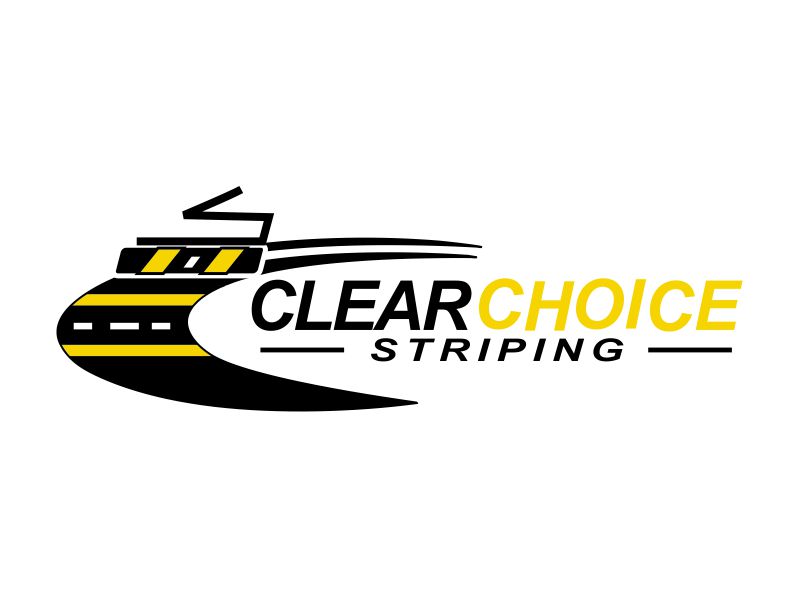 Clear Choice Striping logo design by Day2DayDesigns
