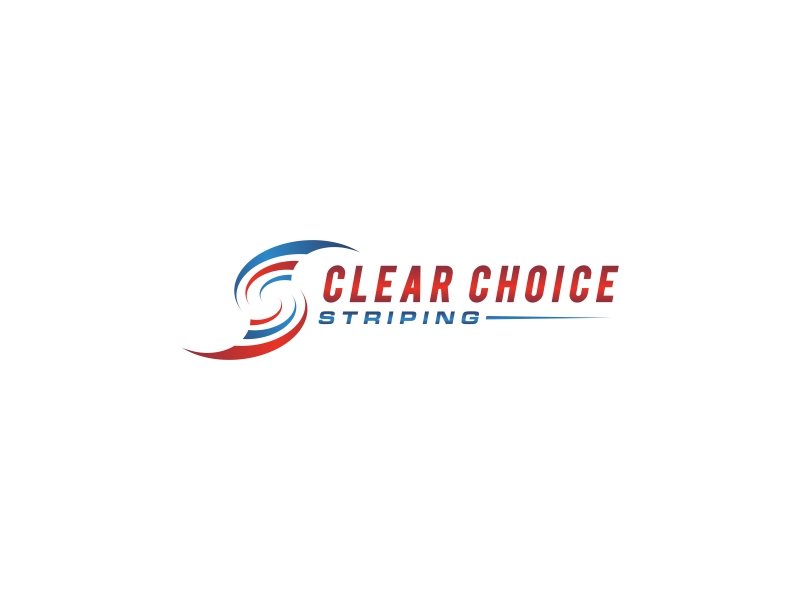 Clear Choice Striping logo design by Ulin