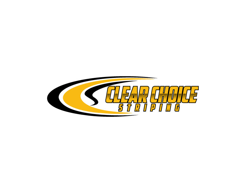 Clear Choice Striping logo design by bezalel