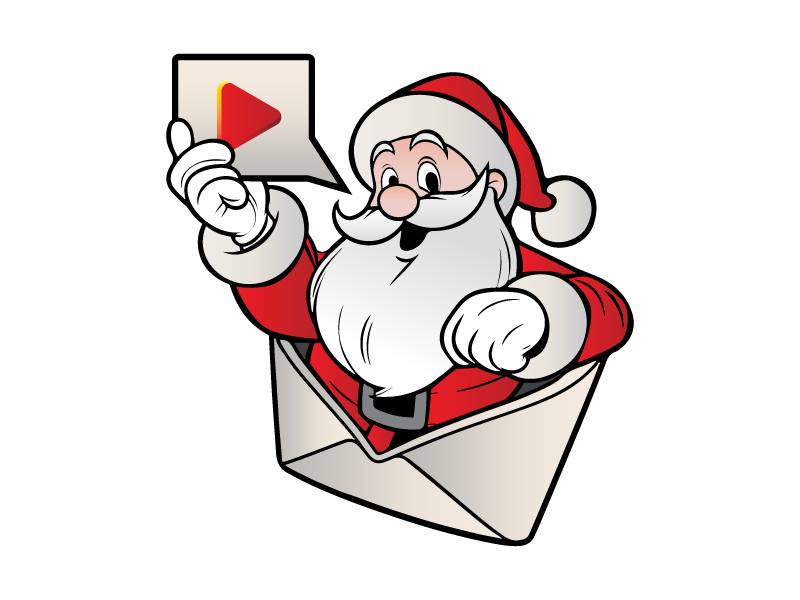 Santa Video Greetings logo design by paulwaterfall