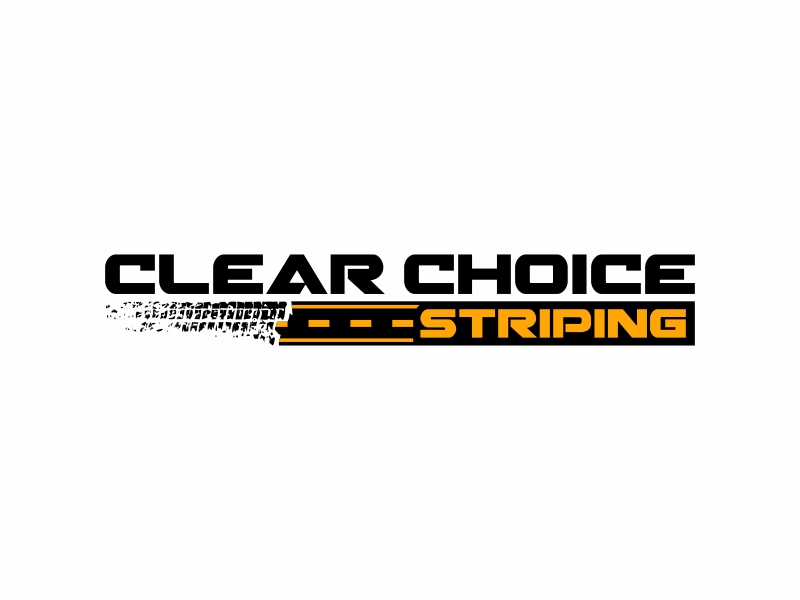 Clear Choice Striping logo design by Kruger
