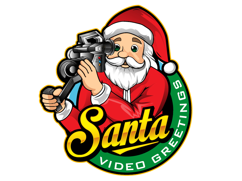 Santa Video Greetings logo design by DreamLogoDesign