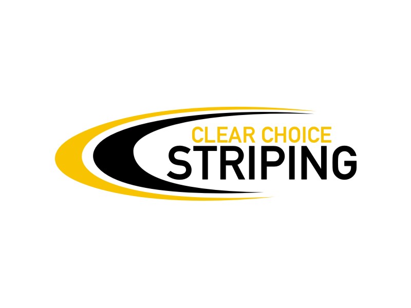 Clear Choice Striping logo design by Artomoro