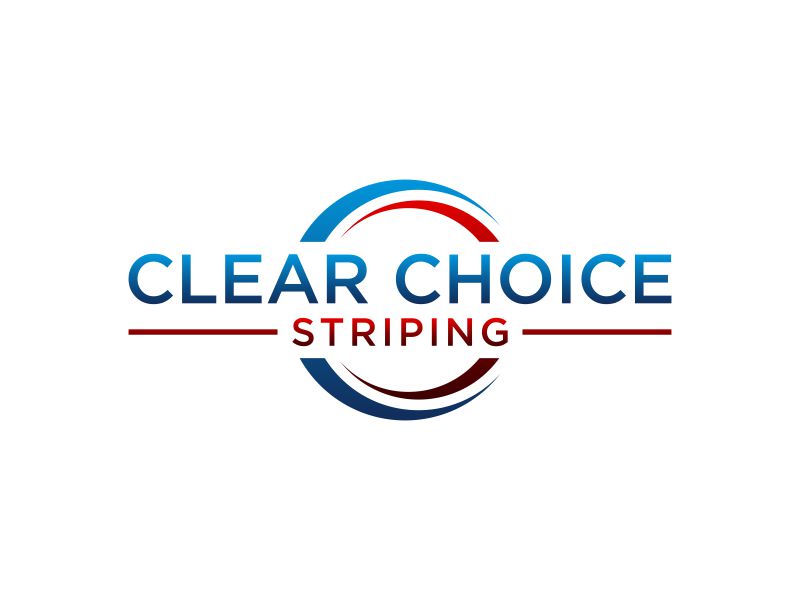 Clear Choice Striping logo design by dewipadi