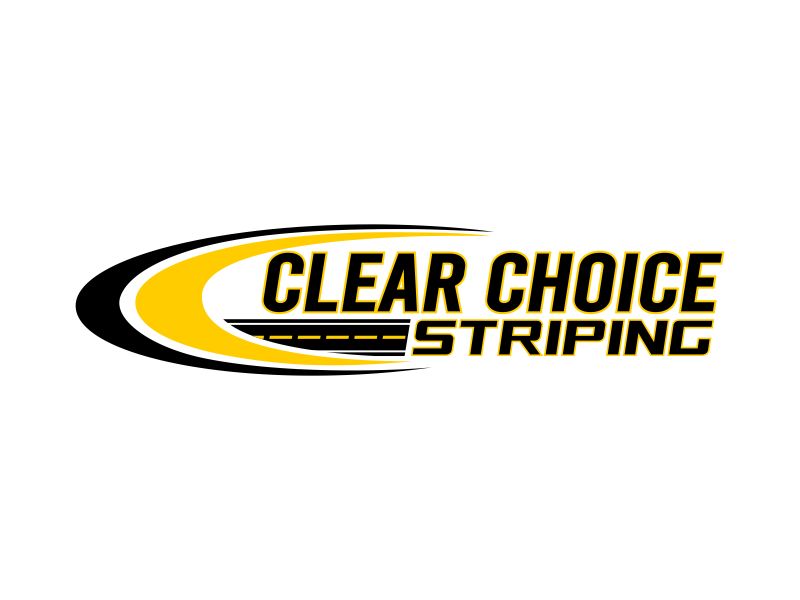Clear Choice Striping logo design by Dhieko
