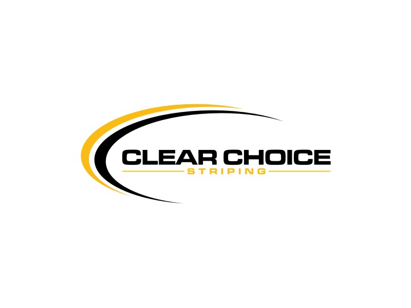 Clear Choice Striping logo design by sheilavalencia
