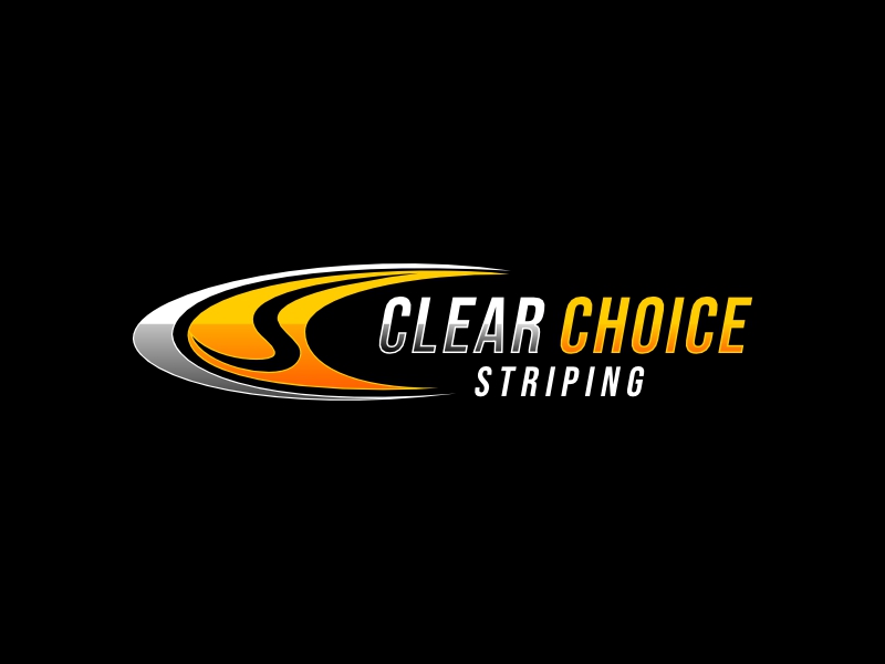 Clear Choice Striping logo design by fornarel