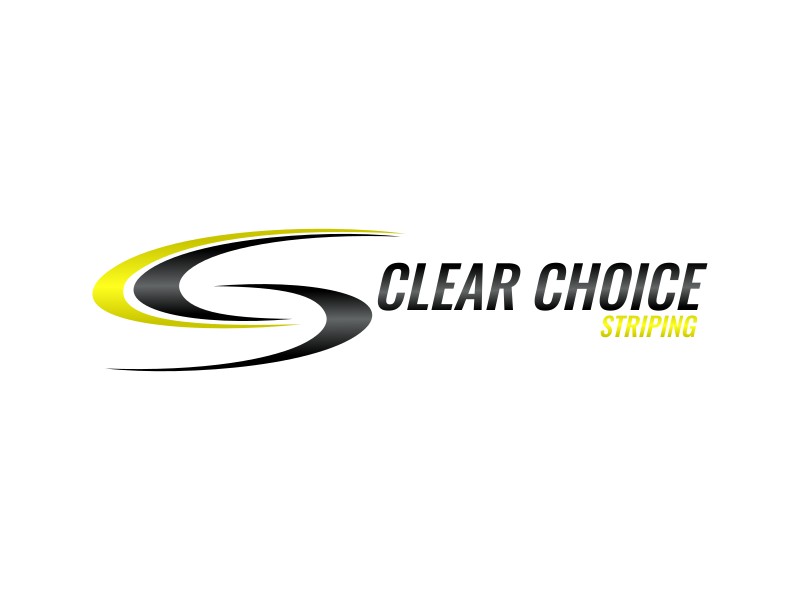 Clear Choice Striping logo design by zoominten