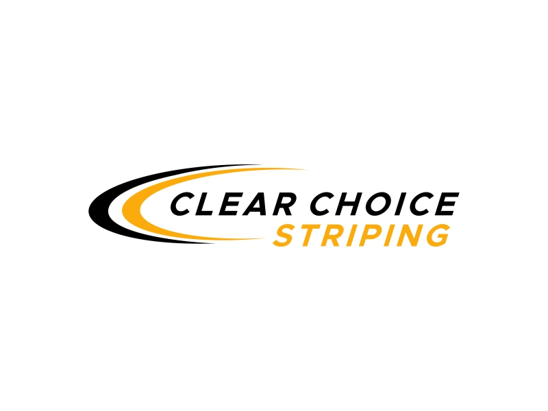 Clear Choice Striping logo design by DuckOn