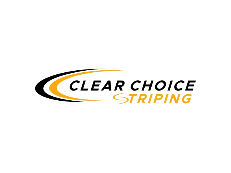 Clear Choice Striping logo design by DuckOn