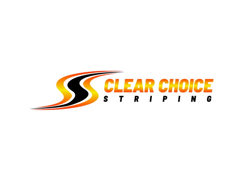 Clear Choice Striping logo design by alby