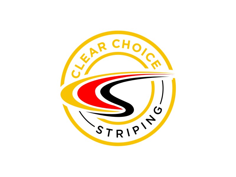 Clear Choice Striping logo design by Artomoro