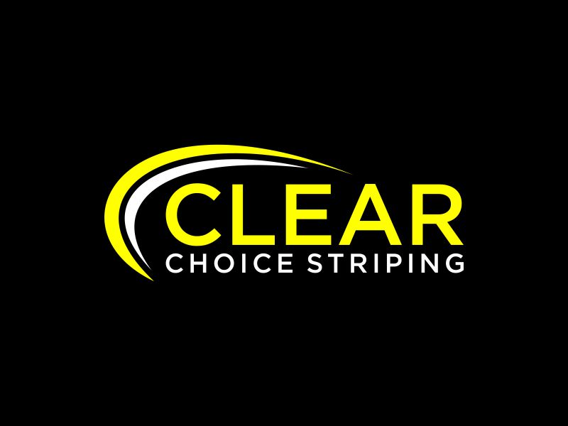 Clear Choice Striping logo design by Zevyy
